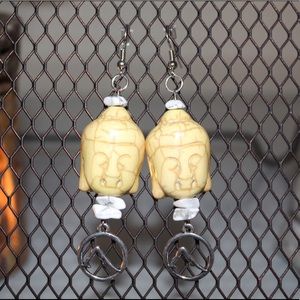 Buddha/ Downward Dog Yoga Earrings